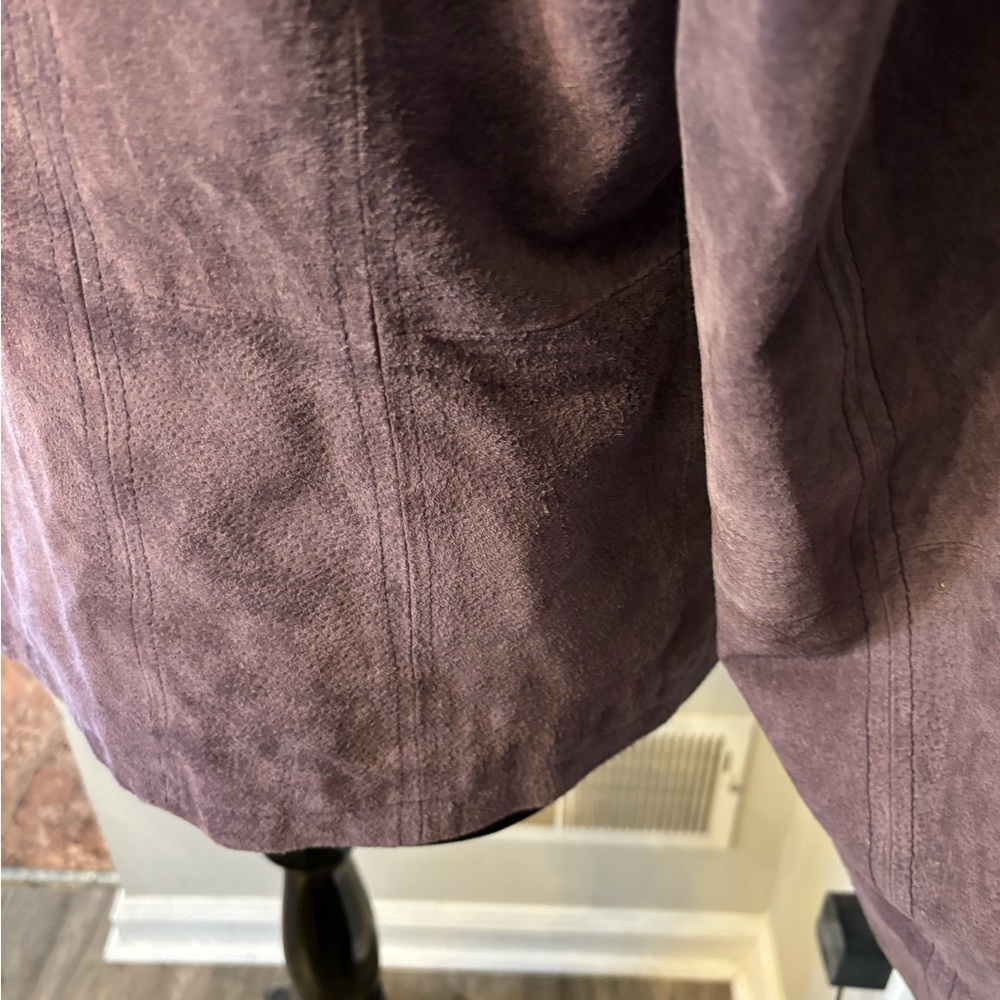 Y2K relativity Womens lavender suede jacket, large - Picture 6 of 7